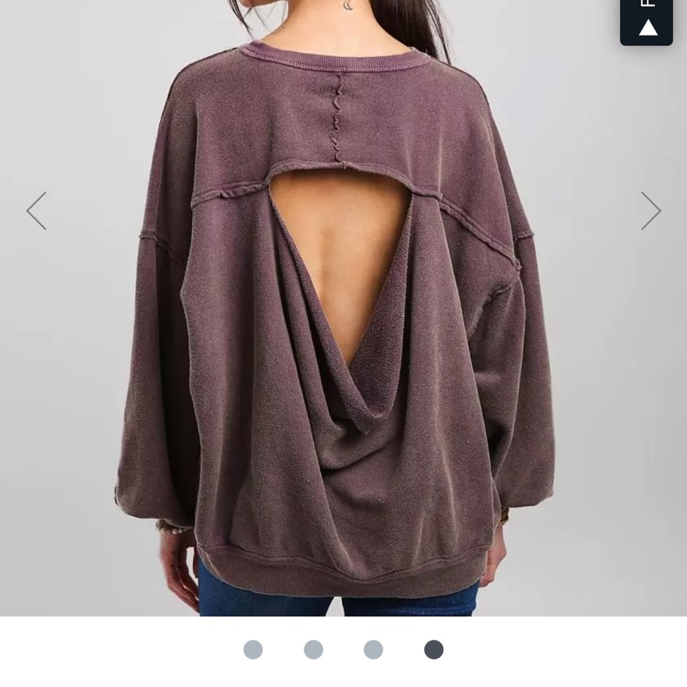 Free people “easy does it” sweatshirt